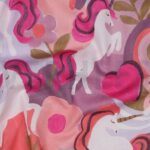 verhees textiles - Popeline Einhörner mauve