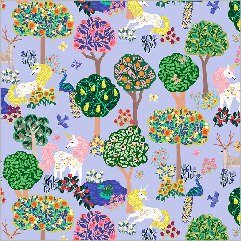 Windham Fabrics - Rainbow Vale - Enchanted Woods Sky Windham Fabrics - Rainbow Vale - Enchanted Woods Sky